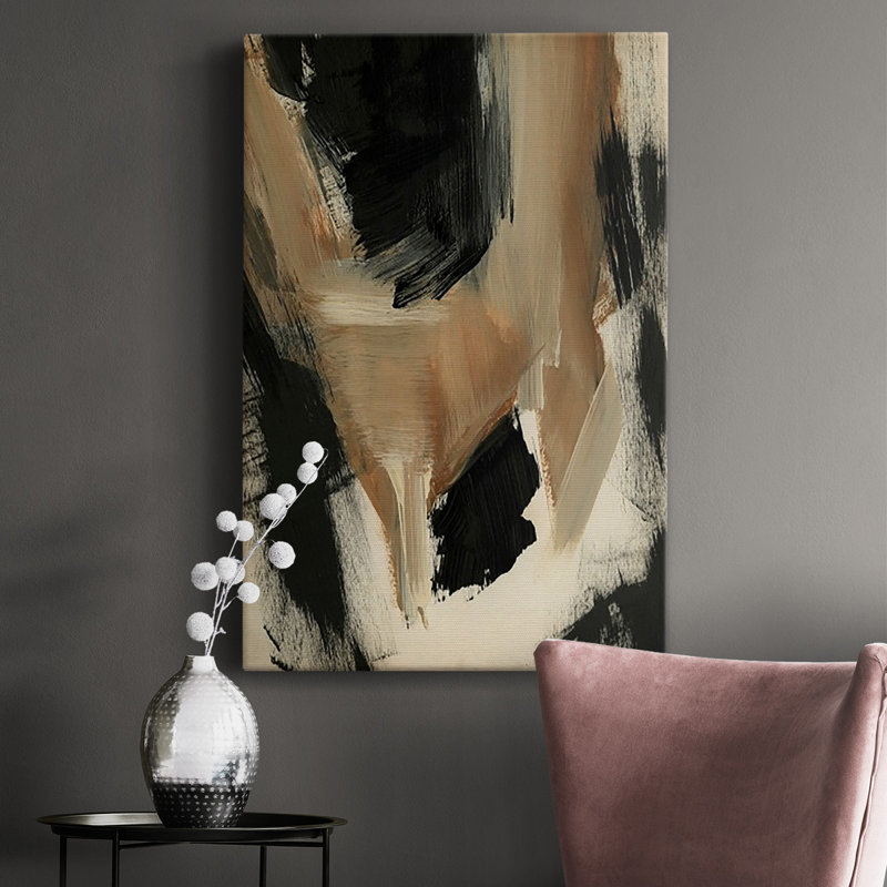 Toile tendue Baked Paintstrokes II - prêt à accrocher, H 60 po x l 40 po x P 1 po