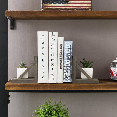 Wood Bookends