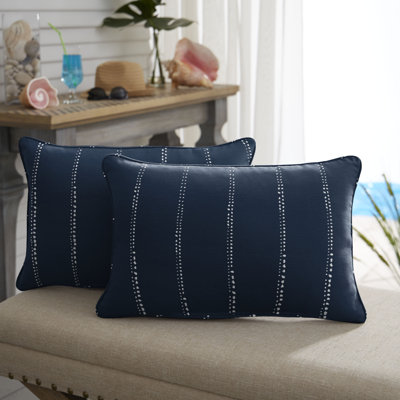 Mason II Outdoor Reversible Throw Pillow