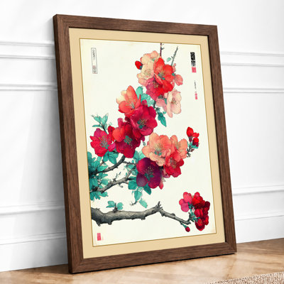 Blossoming Branch Japandi - Single Picture Frame Print