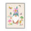 Flottant papillons, gnome de jardin, fleurs roses, Lisa Perry-70682583-70682577