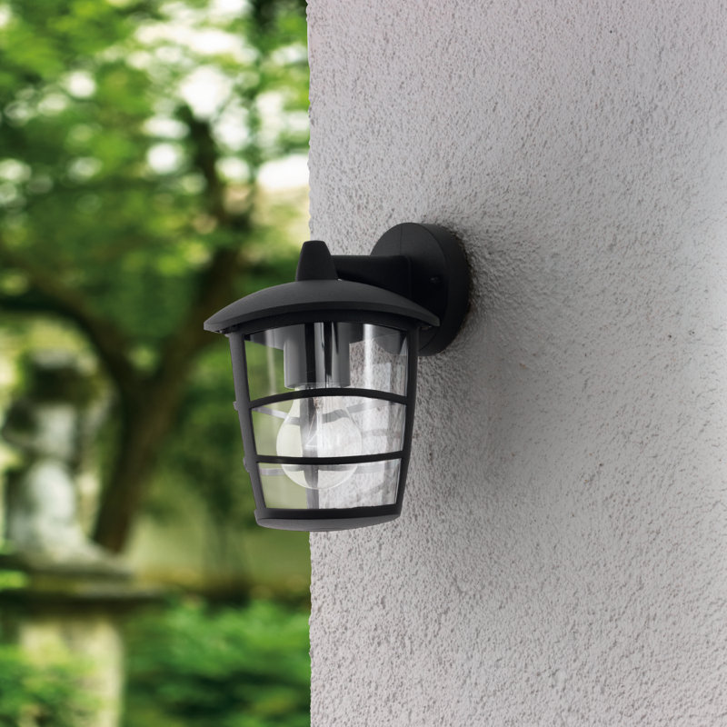 Treutlen 23cm H Outdoor Wall Lantern, Black