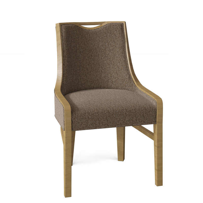 Anthony 22.5" W Fabric Side Chair, 9508 Hazelnut Olefin, Montego Bay