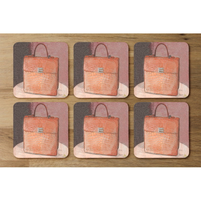 Square 6 Piece Coaster Set
