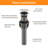Pop-up Bathroom Sink Drain With Overflow-121301213