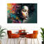 Femme africaine vibrante sur toile-833887057