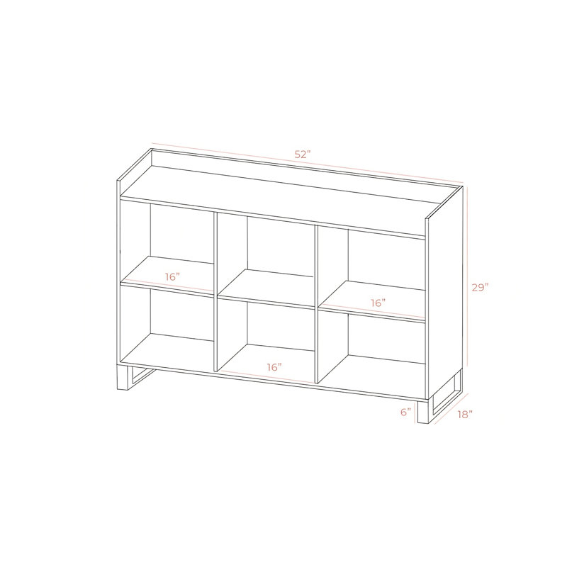 Wapello 53" Sideboard, White Gloss