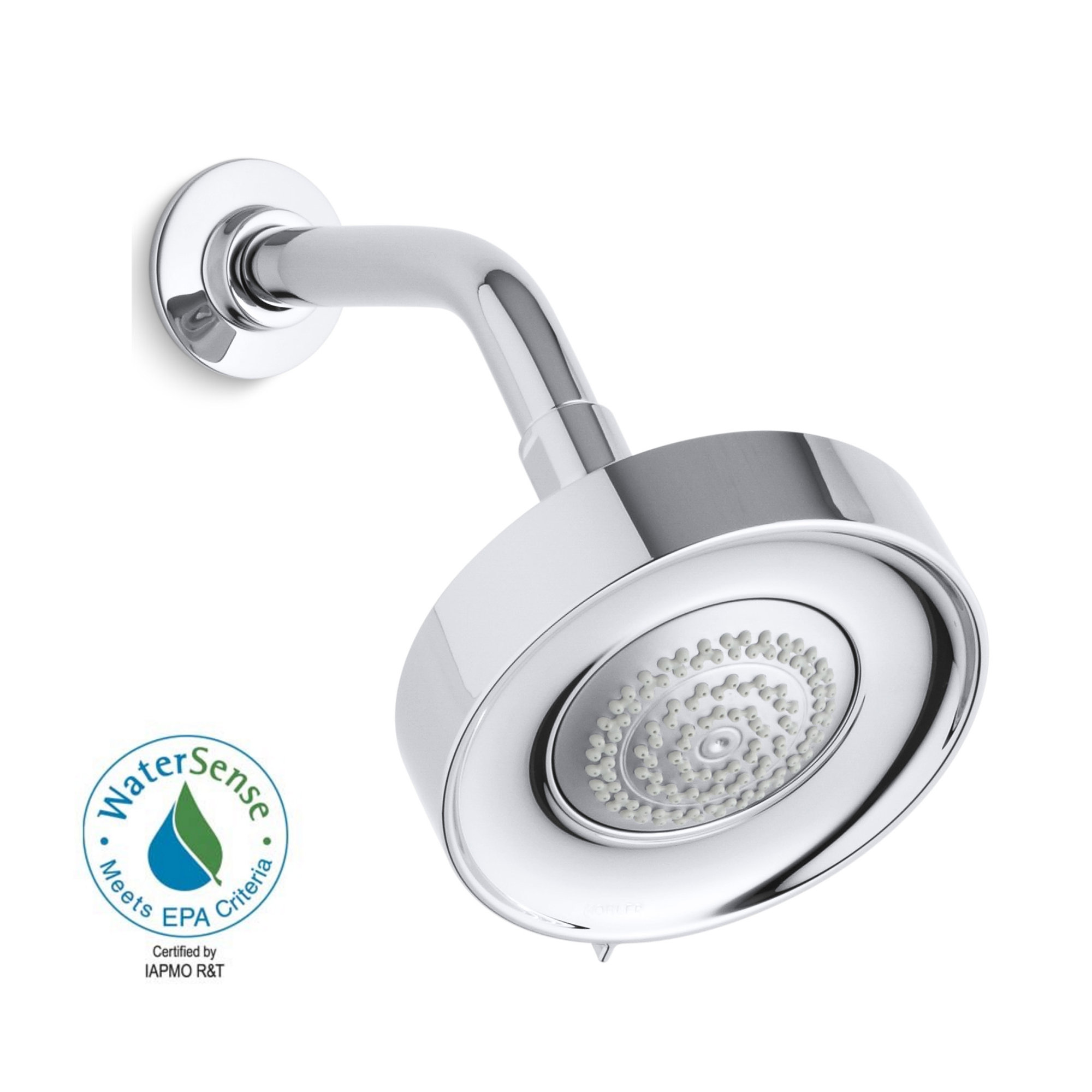 Purist 1.75 GPM Multifunction Wall-Mount Shower Head, Polished Chrome