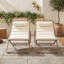Chaise longue pliante d'extérieur en 2 pièces avec dossier réglable, siège rembourré, chaise longue portative pour terrasse et piscine-1532206995
