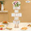 2 pièces 5 niveaux de décoration de mariage en cristal de luxe en métal doré moderne-133419937
