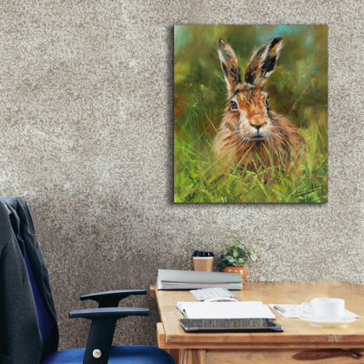 Hare 22 by David Stribbling, Canvas Wall Art