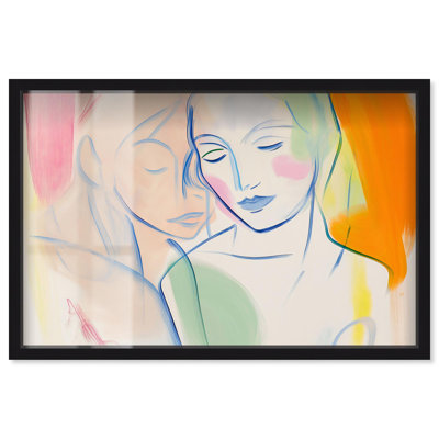Décoration murale Maximalist Brushstroke Bond Shadowbox Print par Art Remedy