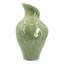 D9.8x16.5" Sage Green Sculptural Ceramic Vase