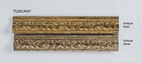 Miroir encadré Holdrege, Or brut Toscane