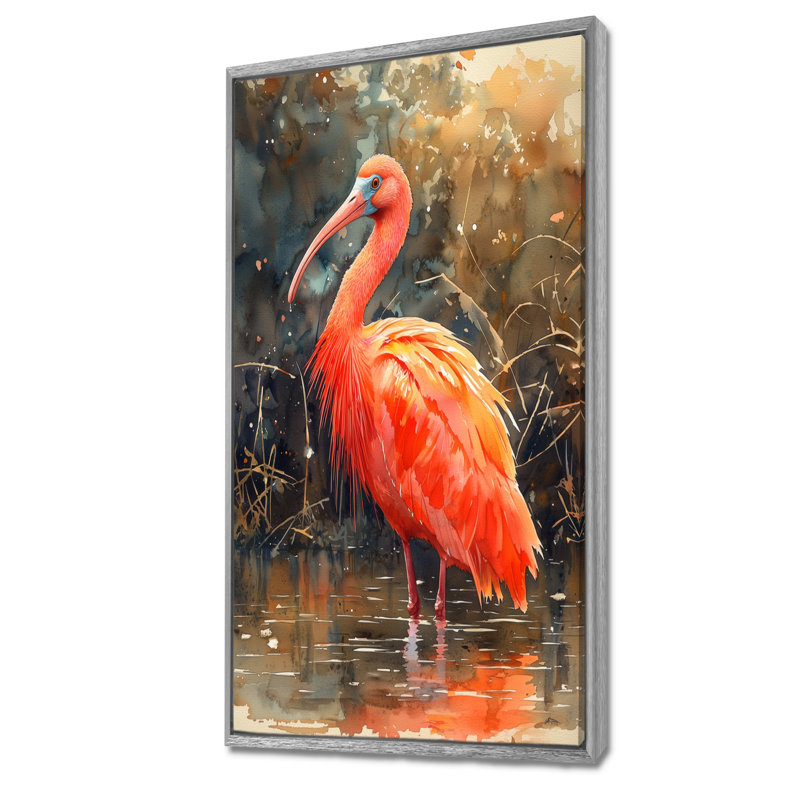 Auline - Animals Wall Art Living Room, H 60 po x l 28 po, Argent argent, Impression encadrée flottante