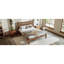 Lit plateforme en bambou Modern Beds Full, tête de lit rustique en forme de diamant pour la maison