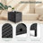 Patio Square Wicker Side Table-1946999459