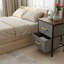 40cm W Metal Bedside Table-1267342585