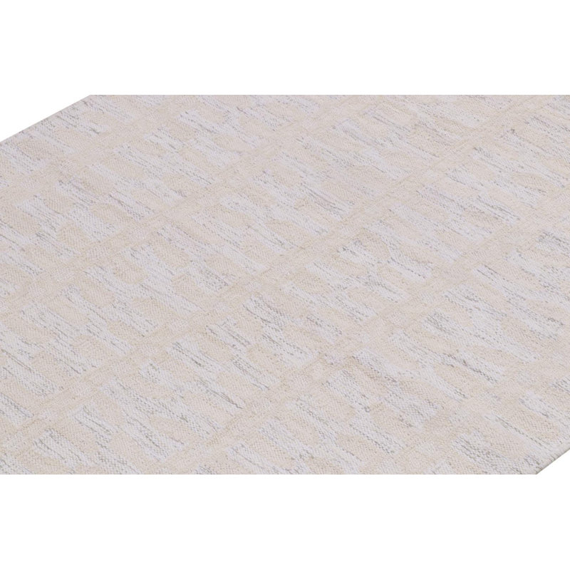 Scandinavian Wool Floral Area Rug, Rectangle 10' x 14'