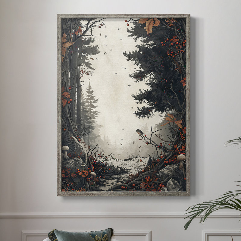 «Christmas Holiday Art DCXVII», reproduction d'art encadrée - bois massif, H 11 po x l 9 po