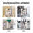 49.2'' H Book Cart with Wheels-100093468-100093467
