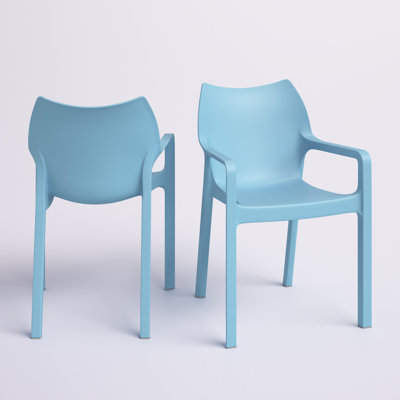 Chaise de patio empilable Adrian