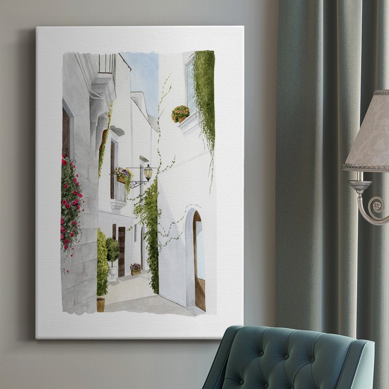 - Peinture sur toile tendue, H 18 po x l 12 po x P 1 po