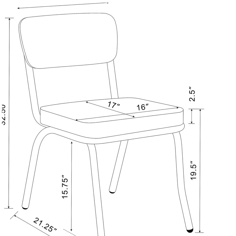 Chaises d'appoint rembourrées rouges et chromées (ensemble de 2)