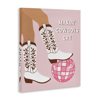 Makin' Cowboys Cry Canvas Wall Art by Natalie Carpentieri