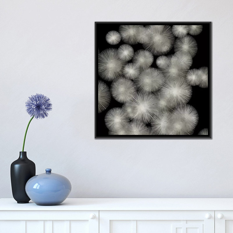 « silver soleil burst », impression sur toile tendue, H 18 po x l 18 po x P 1,5 po, Pas de tapis, Toile tendue