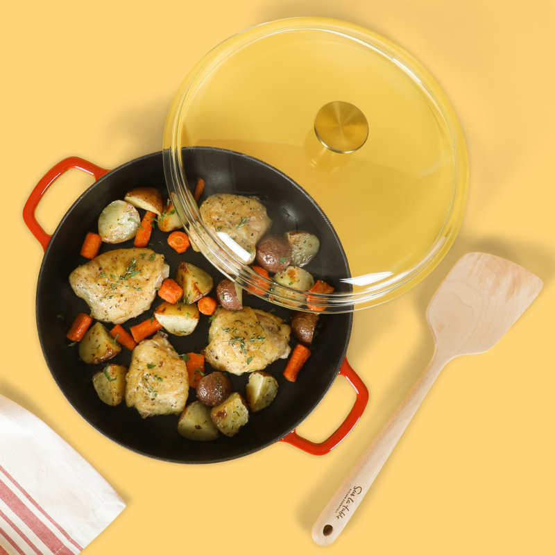 Golden Brown Beech Wood 5-Piece Cooking Utensil Set