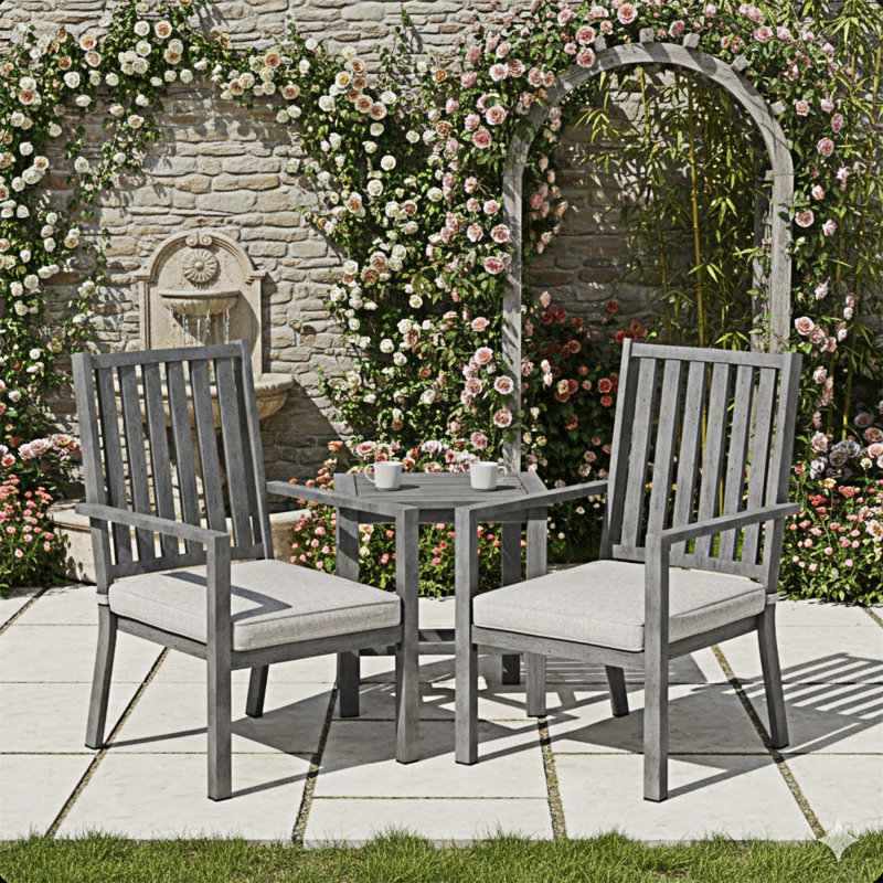 Ensemble de 2 chaises de patio toutes saisons avec coussins, 2