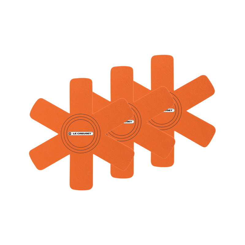 Le Creuset Felt Cookware Protectors, Set Of 3 Set Of 3  Flame
