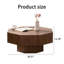 Table basse octogonale 30,51 po