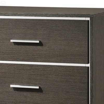 Commode Escher à finition chêne gris, commode pour salle à manger, salon, couloir de cuisine