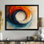 Silent Burst Spiral of Ink II - Abstract Spirals, art mural