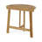 Outdoor Acacia Wood 3 Piece Half Round Folding Bistro Set, Natural