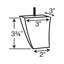 3-3 / 4 po H x 3 po pieds carrés-95998108