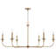 Lustre classique à 6 lumières de style bougie Prescot-383195047