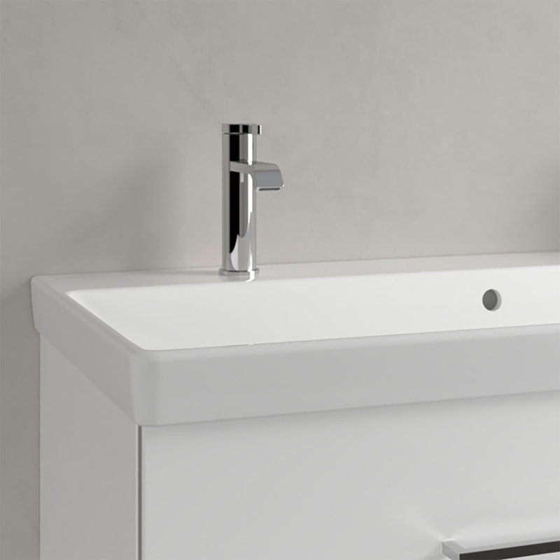 Avento Ceramic Rectangular 100cm Countertop Basin, 2