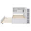 Lit de jour simple en bois avec tablettes, ports USB et lit gigogne escamotable-1624557244