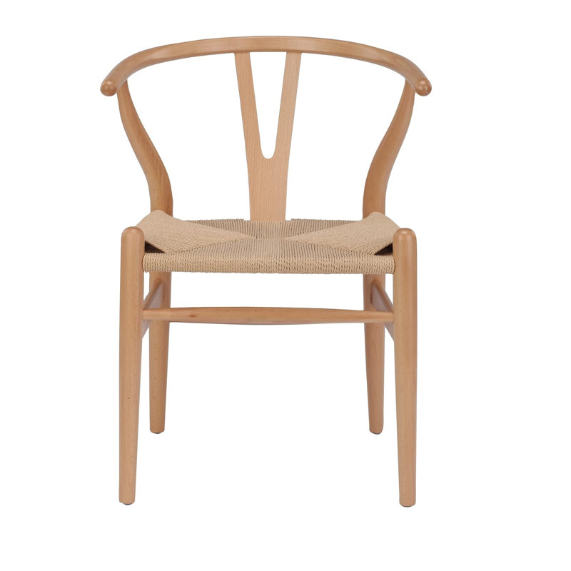 Chaise Woodcord, Brun, Bois naturel