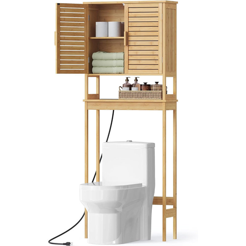 Armoire de rangement au-dessus de la toilette