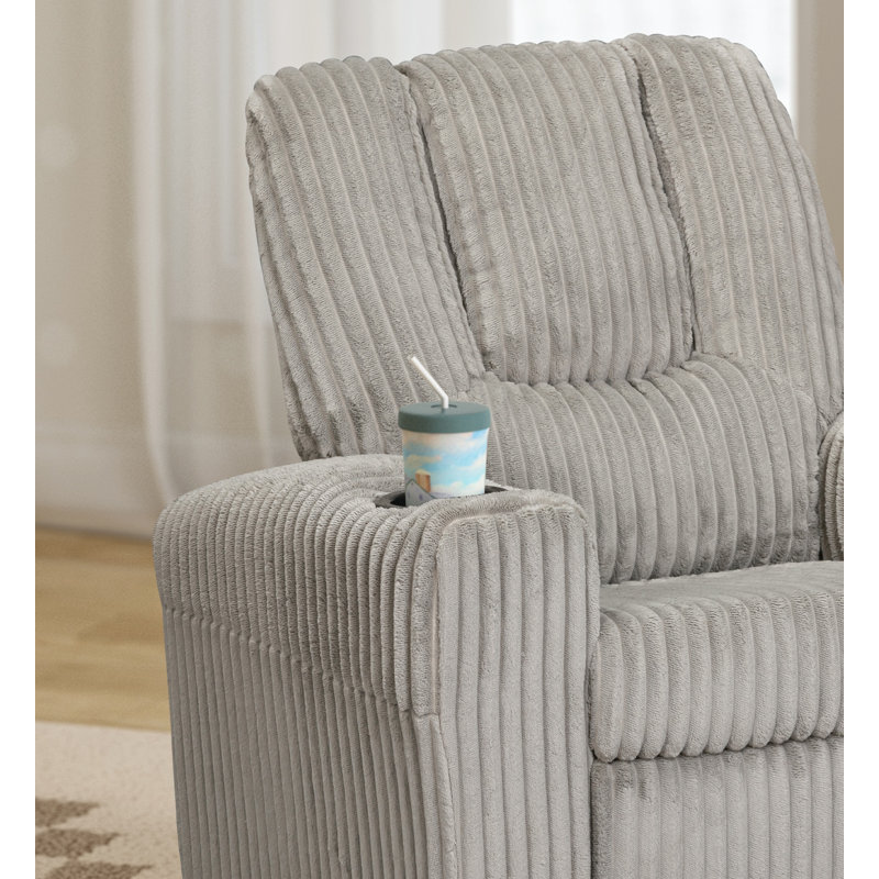 Chase Kids Recliner Soft Gray Cords