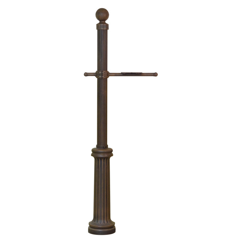 Poteau de sol décoratif 62 "H, Cuivre