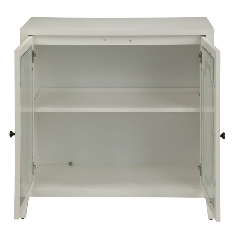 White Console Table With 2 Doors