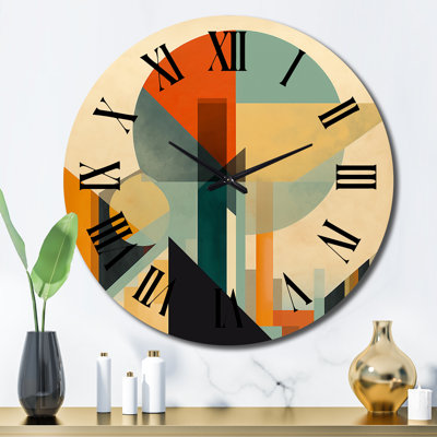 Horloge murale pleine lune symphonique Mid-Century II