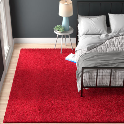 Saniha Shag Performance Solid Color Rug