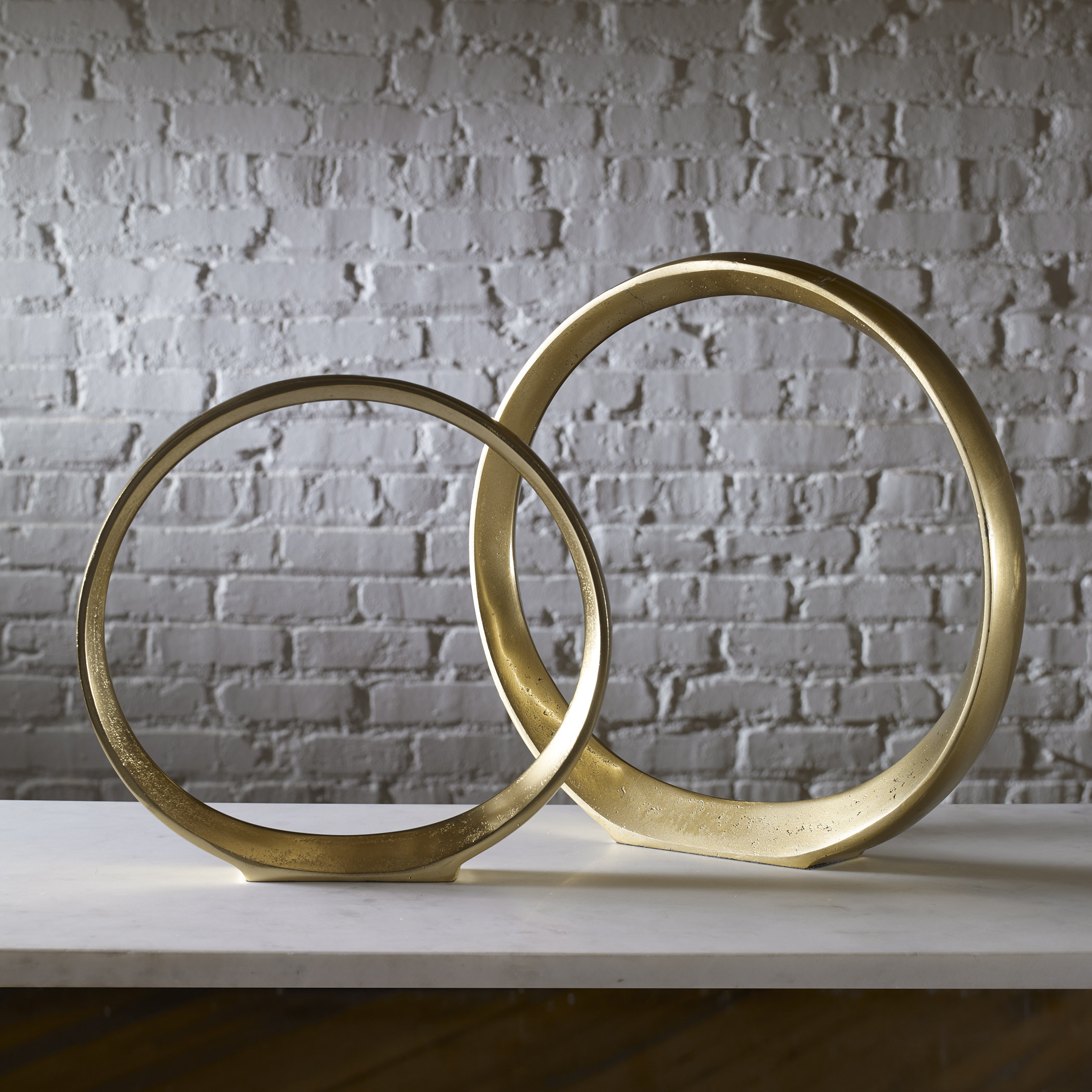 Wade Logan® 2 Piece Esteves Ring Sculpture Set & Reviews | Wayfair