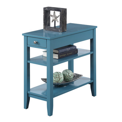 Table de bout Carbin avec tiroir et tablettes